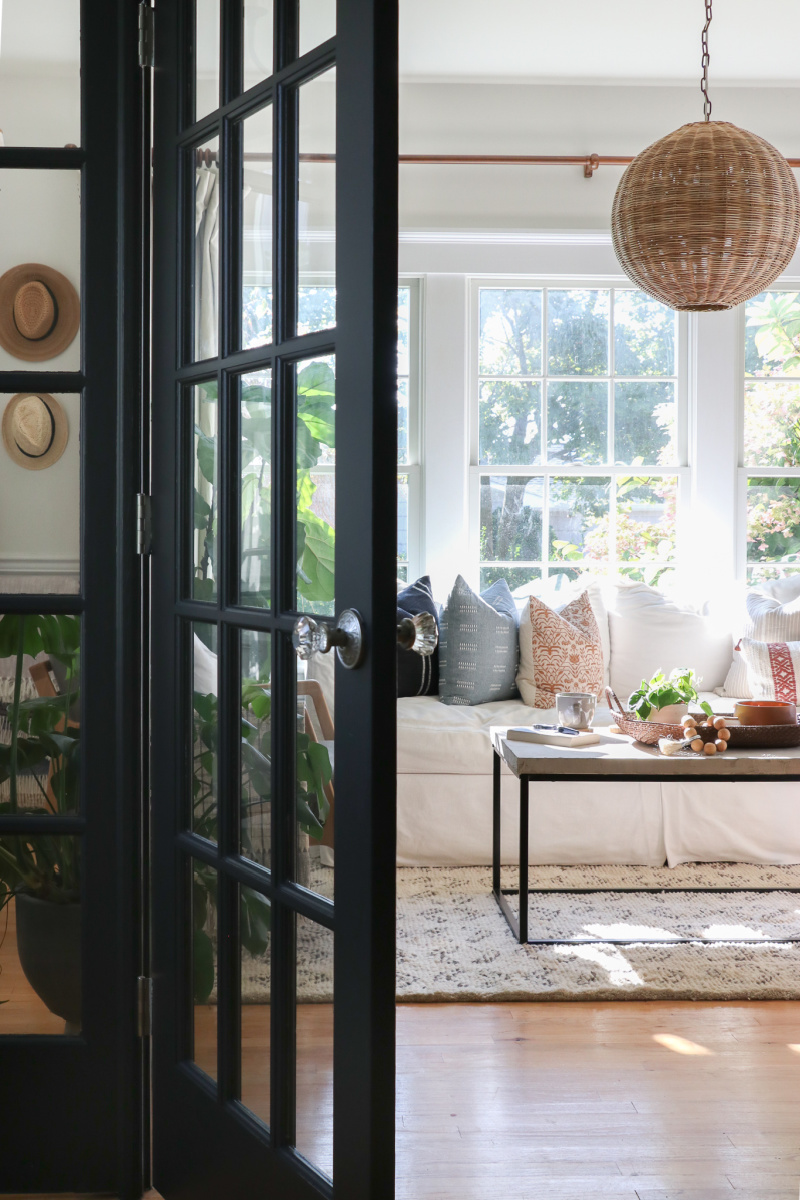City Farmhouse by Jennifer OBrien. Black Painted French Doors