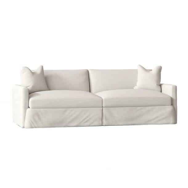 Kian Slipcovered Sofa Wayfair. Look For Less-Straight Arm Sofa Edition. City Farmhouse by Jennifer OBrien.