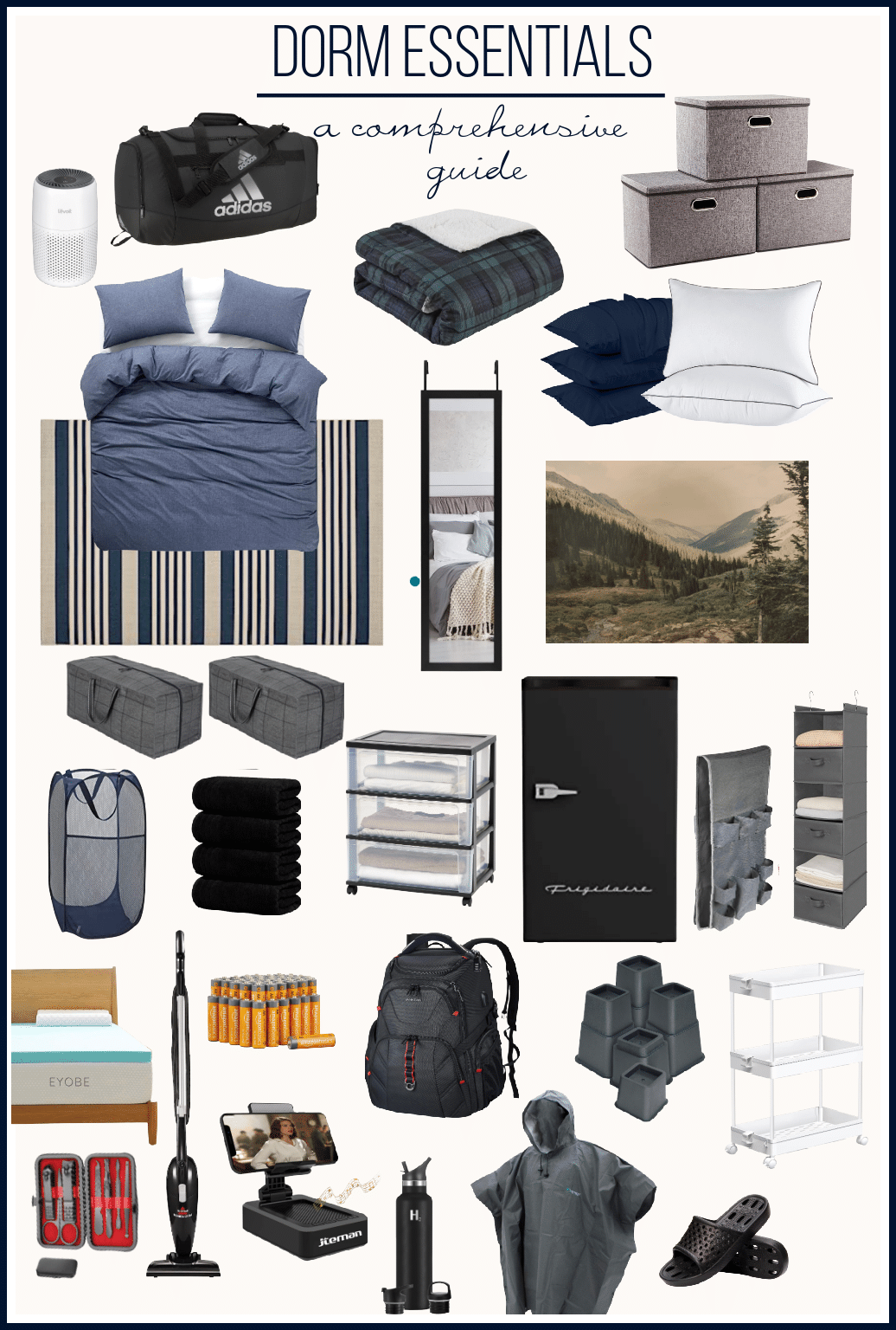 Dorm Essentials-Everything Your College Student Will Need. Jennifer OBrien- City Farmhouse
