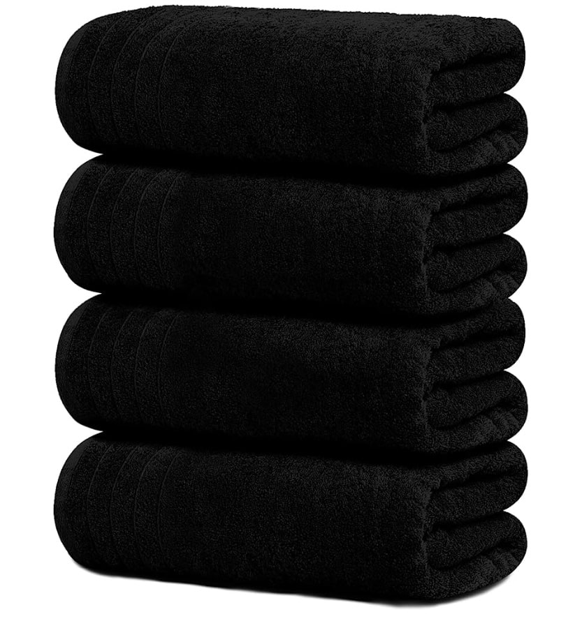 Dorm Essentials-Everything Your College Student Will Need. Plush Navy Towels
