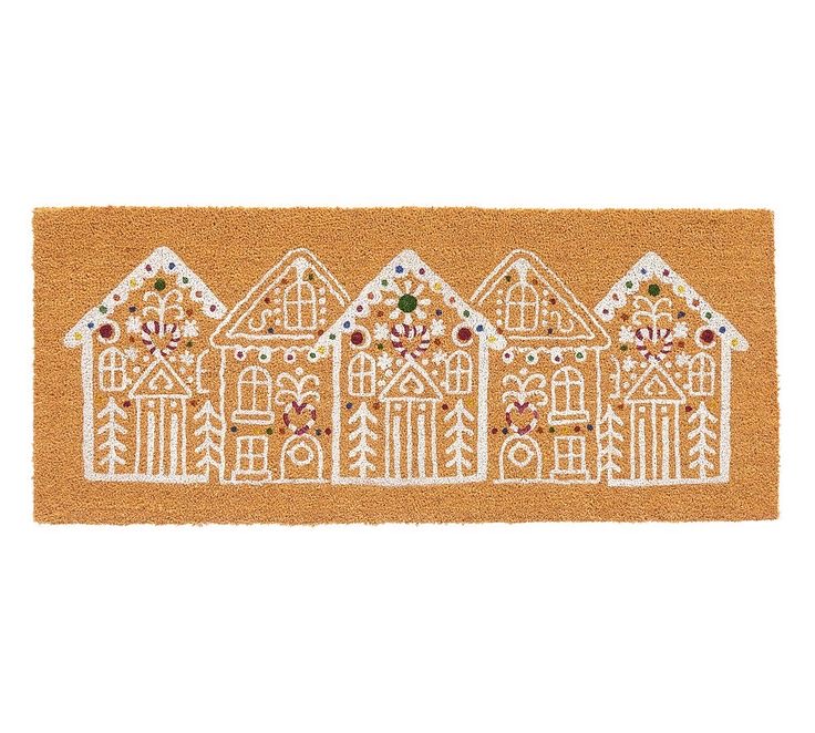 Anthropologie Inspired DIY Gingerbread House Doormat