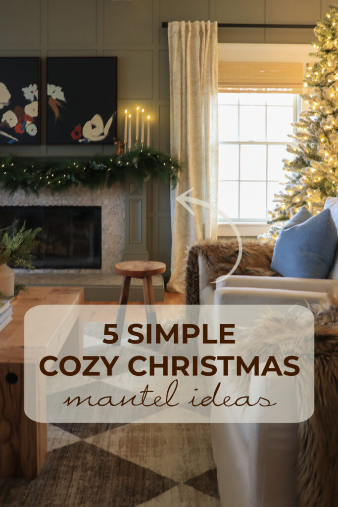 5 Simple Cozy Christmas Mantel Ideas. City Farmhouse by Jennifer O'Brien