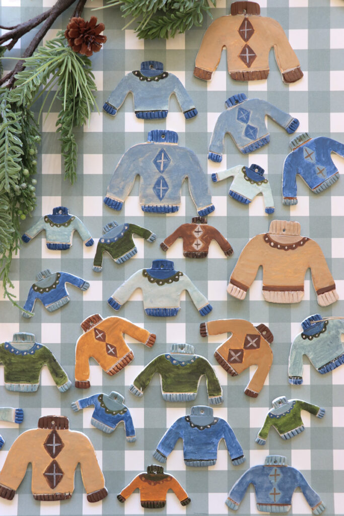 DIY Christmas Sweater Ornaments. City Farmhouse by Jennifer O'Brien