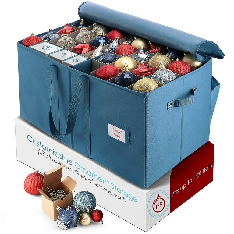 Christmas Storage Must Haves. City Farmhouse by Jennifer O'Brien. Target ornament storage