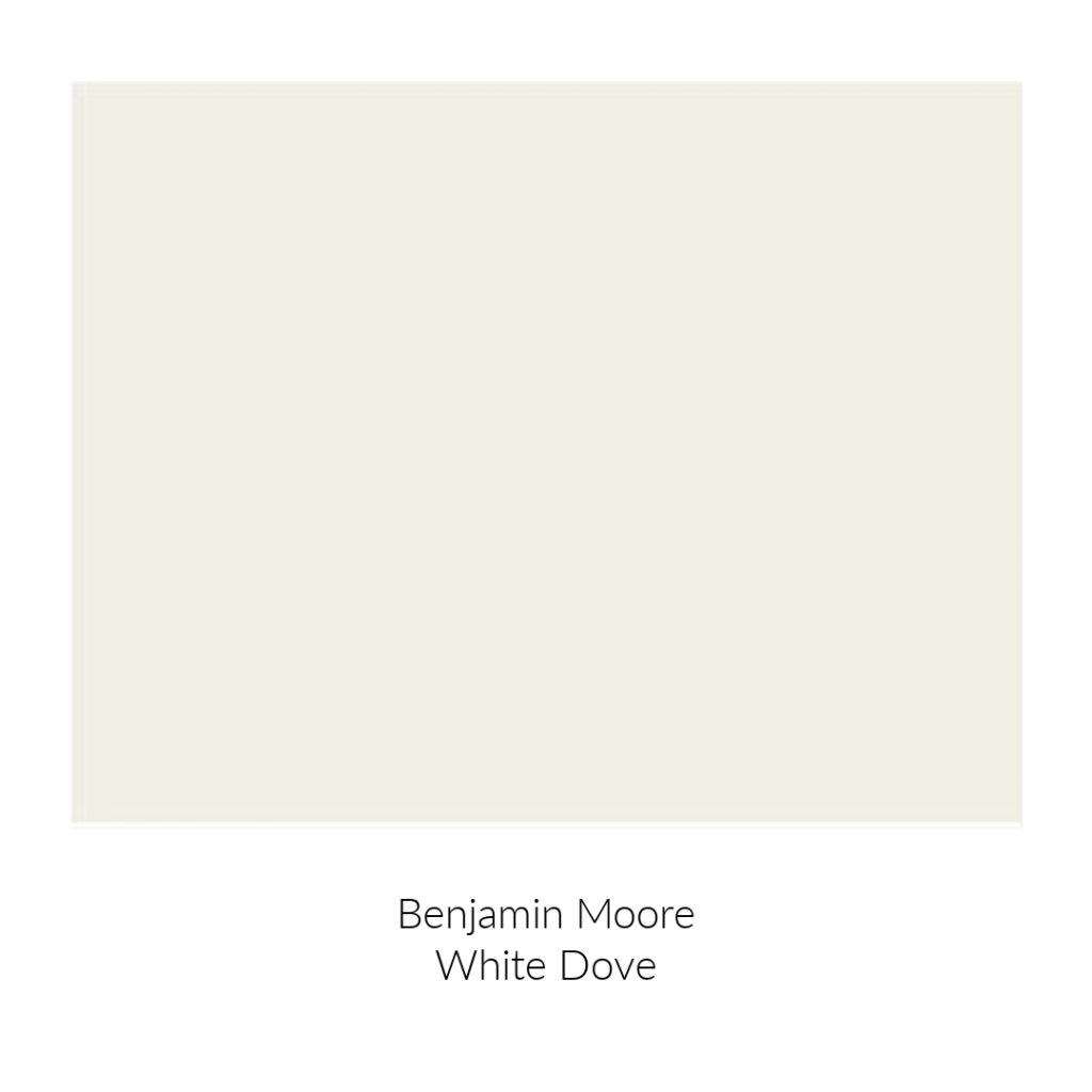 The Perfect Earthy Coastal Paint Color Palette. White Dove by Benjamin Moore. City Farmhouse by Jennifer O'Brien