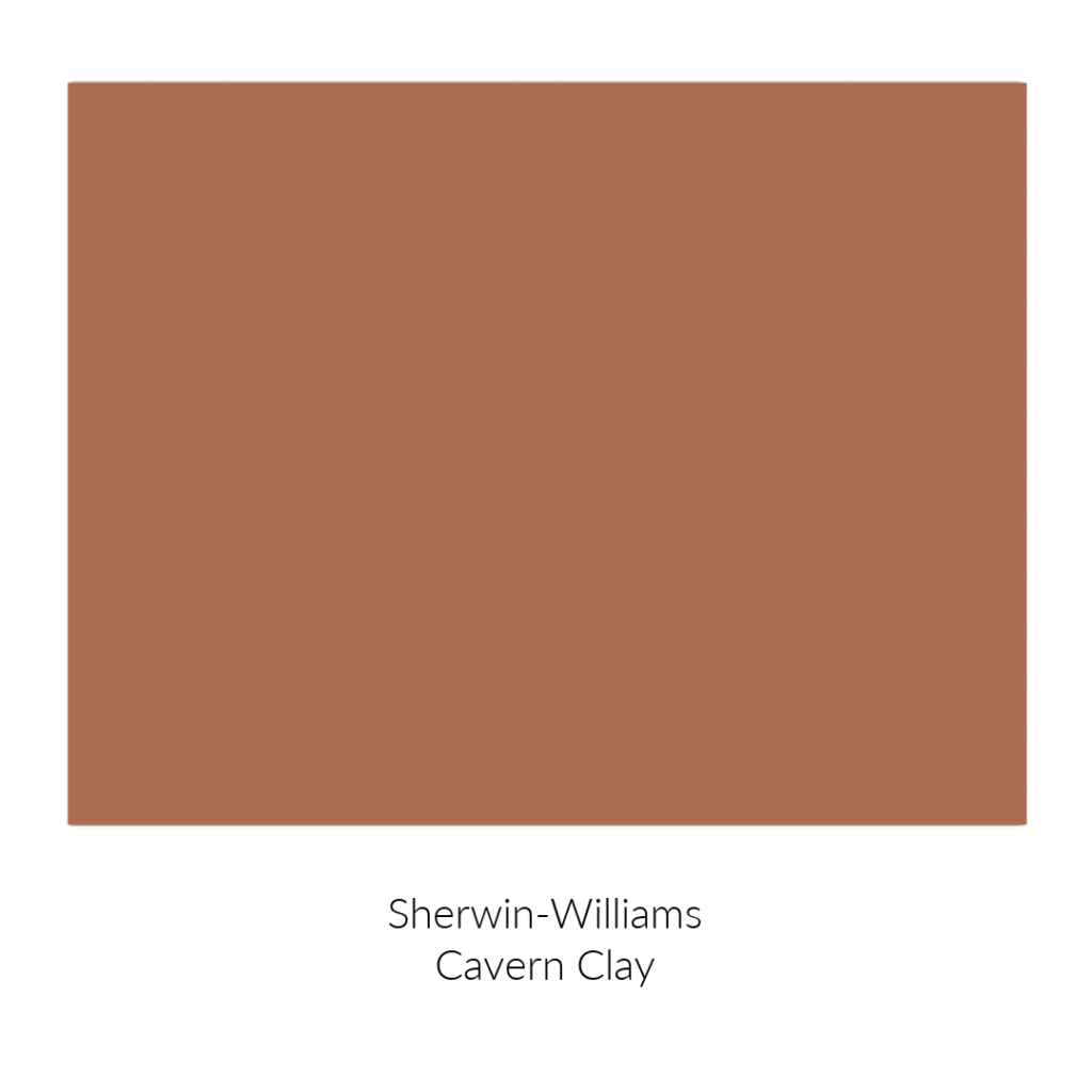 The Perfect Earthy Coastal Paint Color Palette. Sherwin-Williams Cavern Clay. City Farmhouse by Jennifer O'Brien
