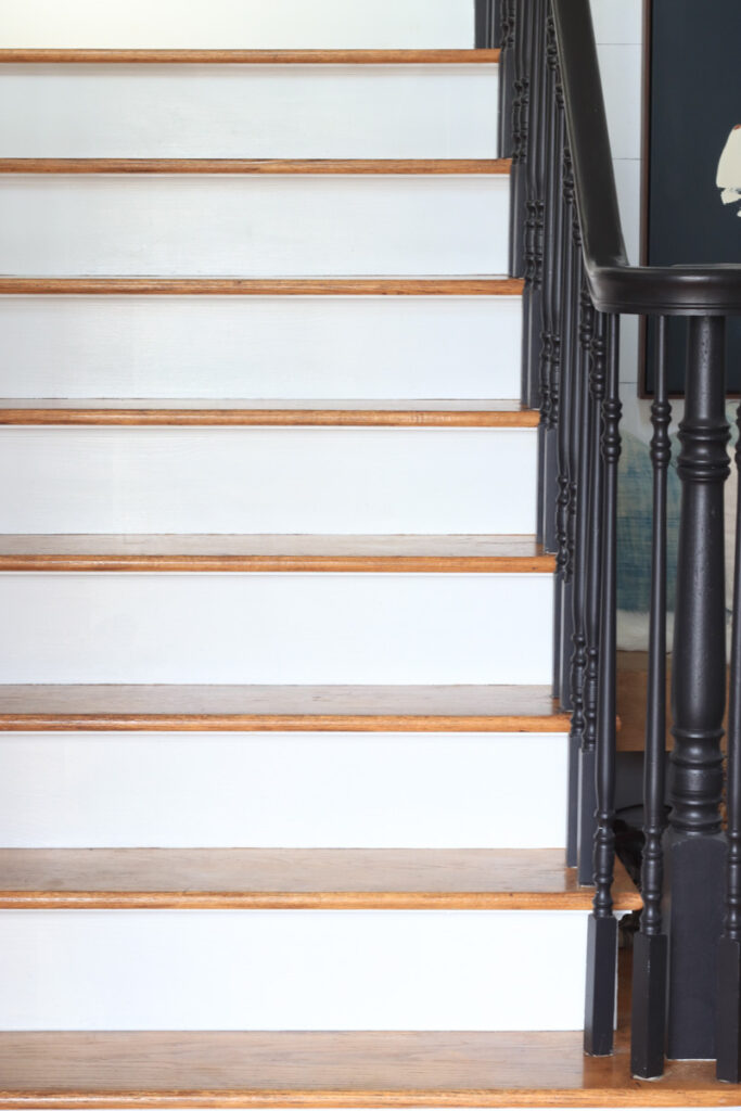 Gel Stained Stairs-Two Years Later. Update on Painted Staircase Makeover