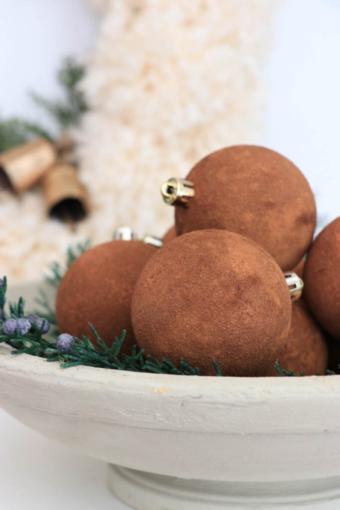 DIY suede ornaments