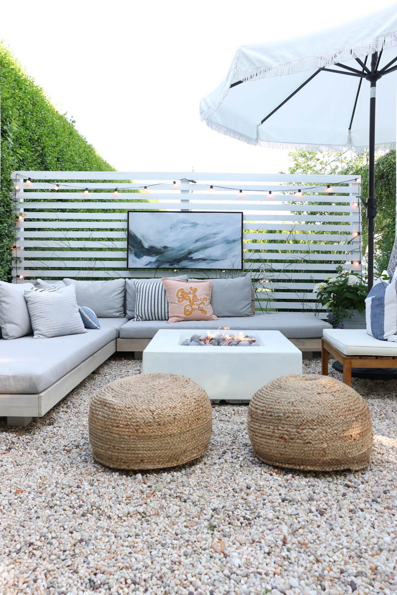 Pea Gravel Patio Pros and Cons. City Farmhouse by Jennifer O'Brien