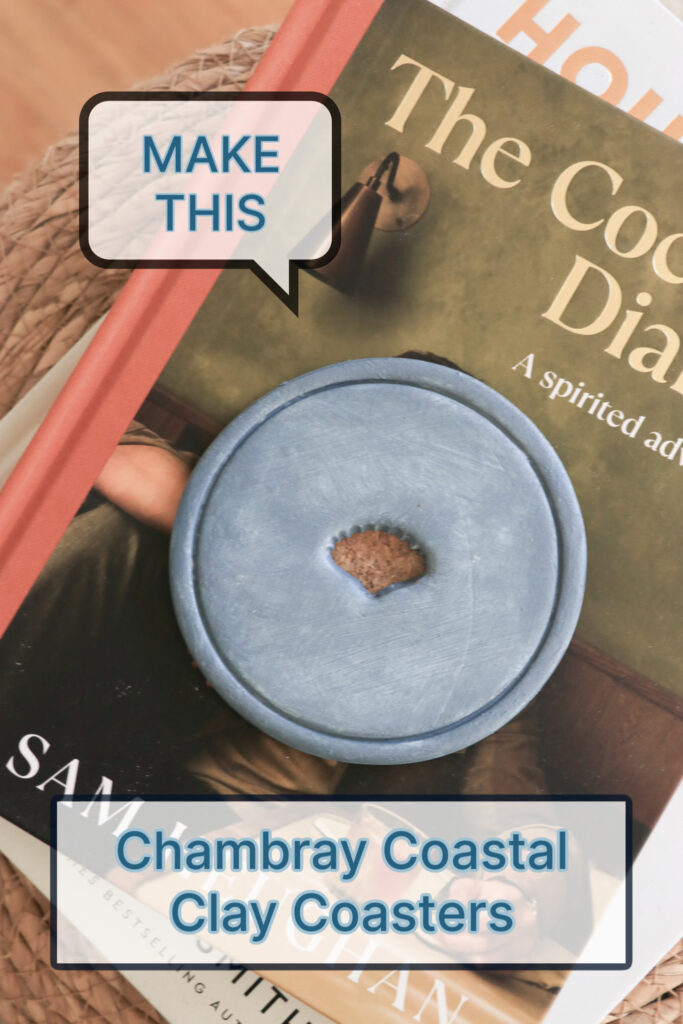 make this, chambray coastal clay coasters