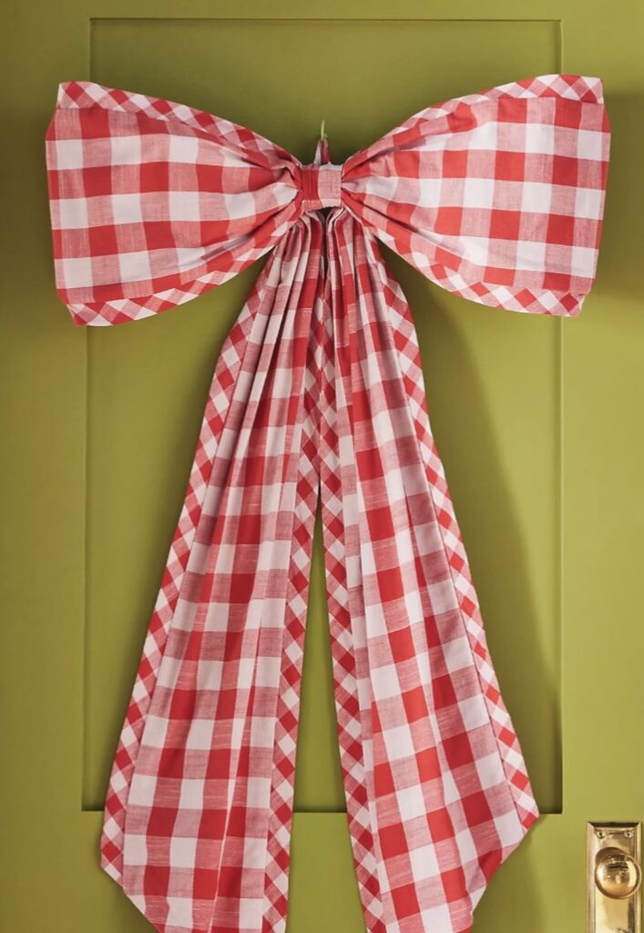 Large Gingham Bow