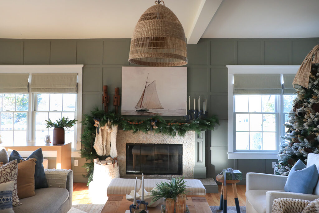 Coastal Niece Christmas + New Linen Shades from Barn & Willow.