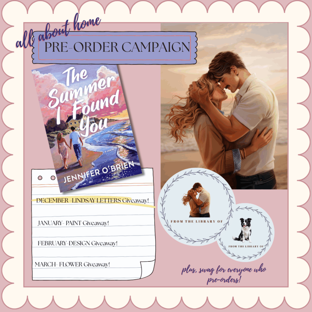 The Summer I Found You Lindsay Letters Giveaway!