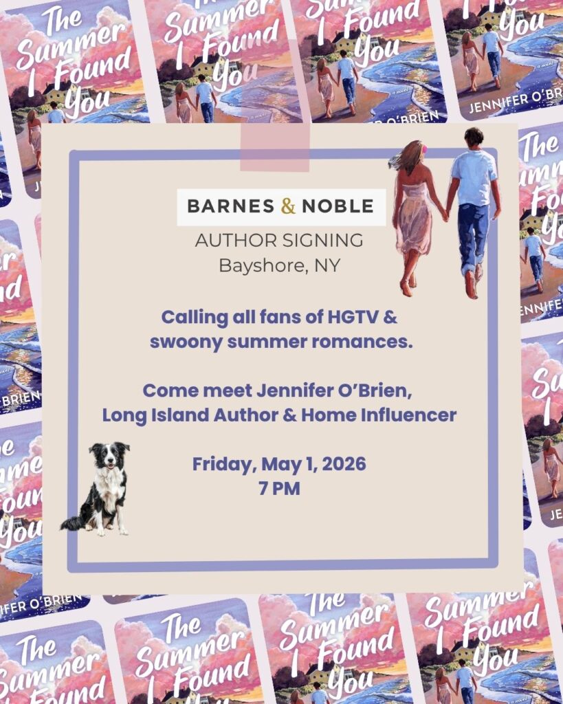 The Summer I Found You is Going on Tour! Bayshore Barnes & Noble Book Signing
