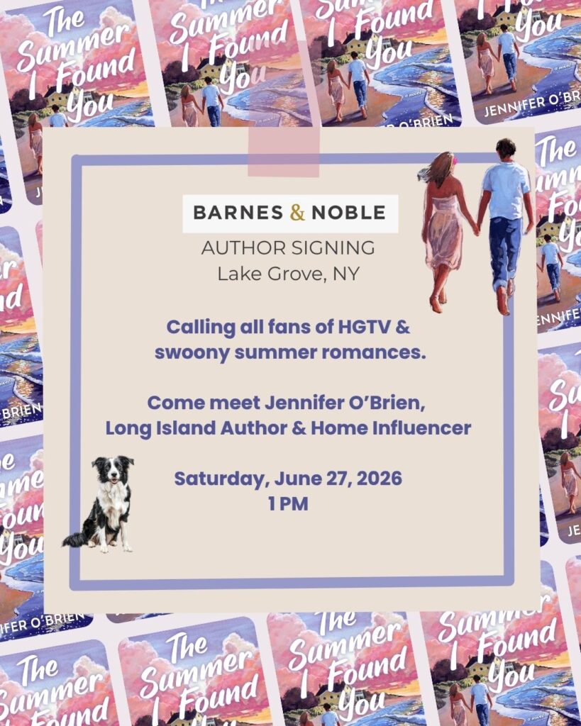 The Summer I Found You is Going on Tour! Lake Grove Barnes & Noble June 27th