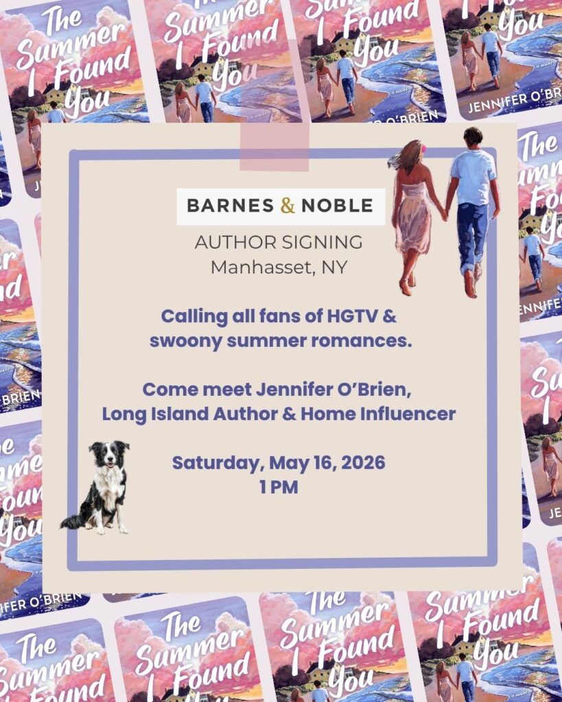 The Summer I Found You is Going on Tour! Manhasset Barnes & Noble may 16th