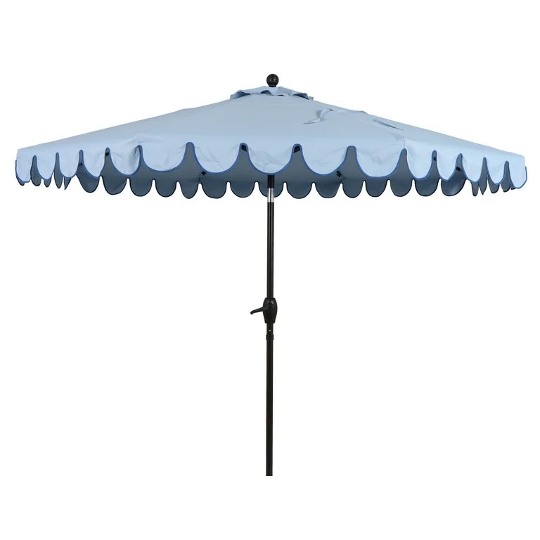 Better Homes & Gardens Blue Scalloped Umbrella Walmart